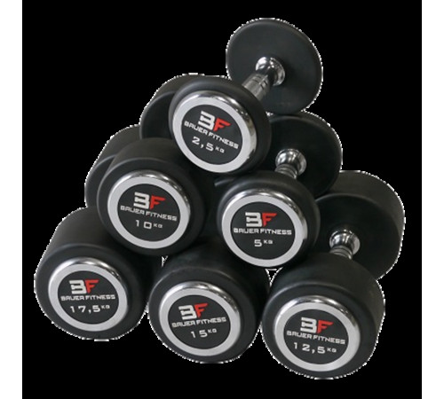 Прогумована гантель 5 кг Bauerfitness AC-1242 Прогумована гантель 5 кг Bauerfitness AC-1242
