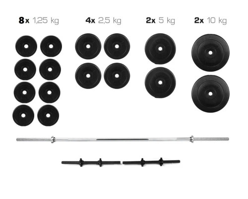 Лава Для Жиму універсальна WCG 0020 з партою Скотта + Набір штанга і гантелі 60 кг WCG