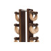 Гантелі з підставкою NOHrD SwingBel Tower 2-8 Kg Set Classic Nature Walnut Leather