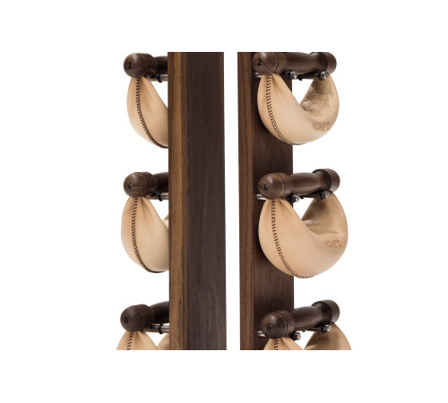 Гантелі з підставкою NOHrD SwingBel Tower 2-8 Kg Set Classic Nature Walnut Leather