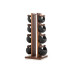 Гантелі з підставкою NOHrD SwingBel Tower 2-8 Kg Set Classic Walnut Leather