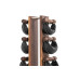 Гантелі з підставкою NOHrD SwingBel Tower 2-8 Kg Set Classic Walnut Leather