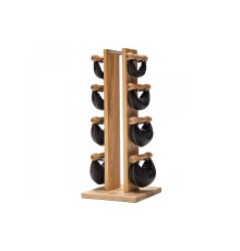 Гантелі з підставкою NOHrD SwingBel Tower Club 2-8 Kg Set Natural Ash Leather