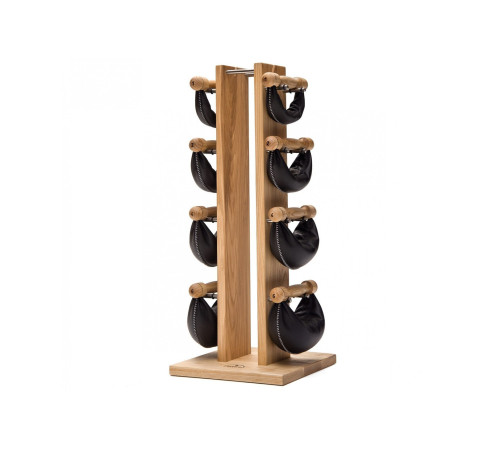 Гантелі з підставкою NOHrD SwingBel Tower Club 2-8 Kg Set Natural Ash Leather Гантелі з підставкою NOHrD SwingBel Tower Club 2-8 Kg Set Natural Ash Leather