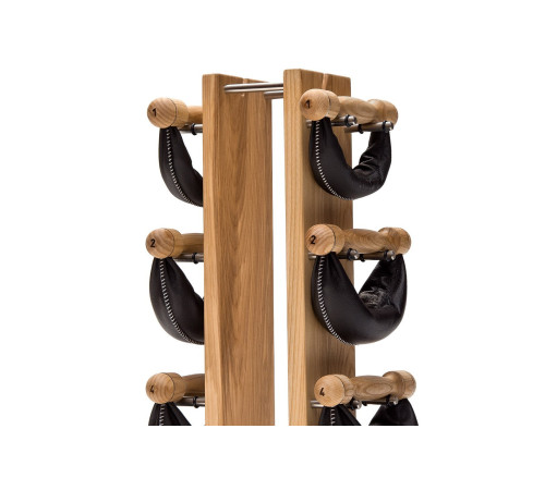 Гантелі з підставкою NOHrD SwingBel Tower Club 2-8 Kg Set Natural Ash Leather Гантелі з підставкою NOHrD SwingBel Tower Club 2-8 Kg Set Natural Ash Leather