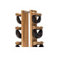 Гантелі з підставкою NOHrD SwingBel Tower Club 2-8 Kg Set Natural Ash Leather