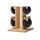 Гантелі з підставкою NOHrD SwingBel Tower Club 2-8 Kg Set Natural Ash Leather