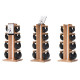 Гантелі з підставкою NOHrD SwingBel Tower Club 2-8 Kg Set Natural Ash Leather