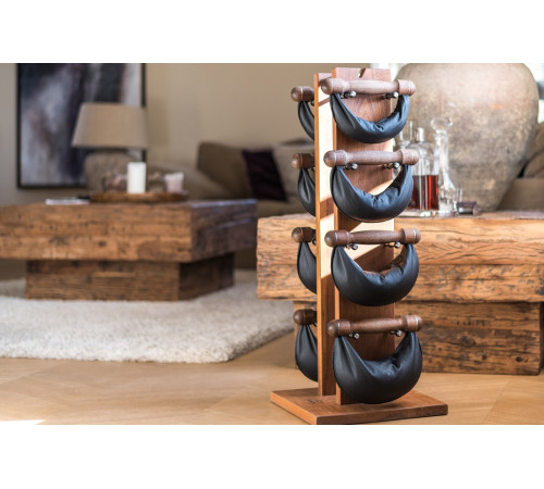 Гантелі з підставкою NOHrD SwingBel Tower Club 2-8 Kg Set Natural Ash Leather Гантелі з підставкою NOHrD SwingBel Tower Club 2-8 Kg Set Natural Ash Leather