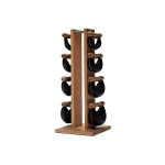 Гантелі з підставкою NOHrD SwingBel Tower 2-8 Kg Set Oak Oak Leather