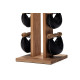 Гантелі з підставкою NOHrD SwingBel Tower 2-8 Kg Set Oak Oak Leather