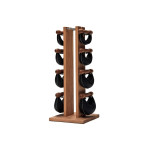 Гантелі з підставкою NOHrD SwingBel Tower 2-8 Kg Set Oxbridge Cherry Leather