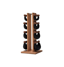 Гантелі з підставкою NOHrD SwingBel Tower 2-8 Kg Set Oxbridge Cherry Leather