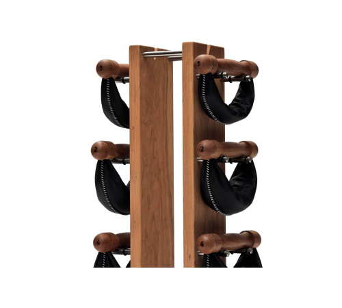 Гантелі з підставкою NOHrD SwingBel Tower 2-8 Kg Set Oxbridge Cherry Leather