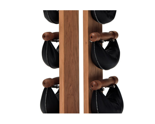 Гантелі з підставкою NOHrD SwingBel Tower 2-8 Kg Set Oxbridge Cherry Leather