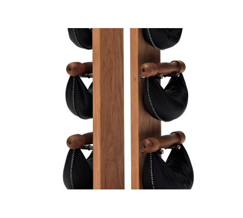 Гантелі з підставкою NOHrD SwingBel Tower 2-8 Kg Set Oxbridge Cherry Leather