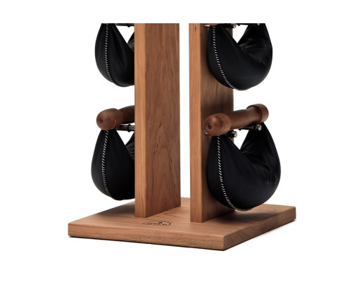 Гантелі з підставкою NOHrD SwingBel Tower 2-8 Kg Set Oxbridge Cherry Leather