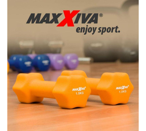 Гантелі Maxxiva D84989 неопренові 2 x 1,5 кг