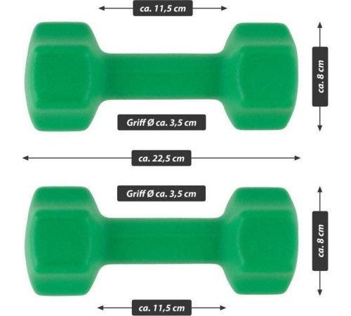 Гантелі Maxxiva D84988 неопренові 2 x 4 кг