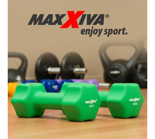 Гантелі Maxxiva D84988 неопренові 2 x 4 кг