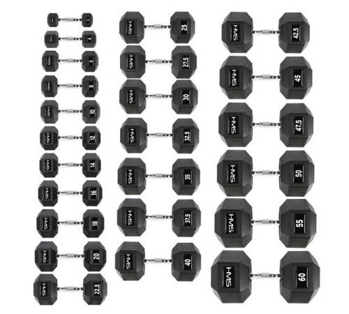 Гантель HMS HEX PRO 35 кг