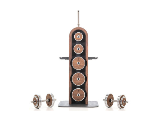 Набір для тренувань зі стійкою NOHRD WeightPlate Tower Oak