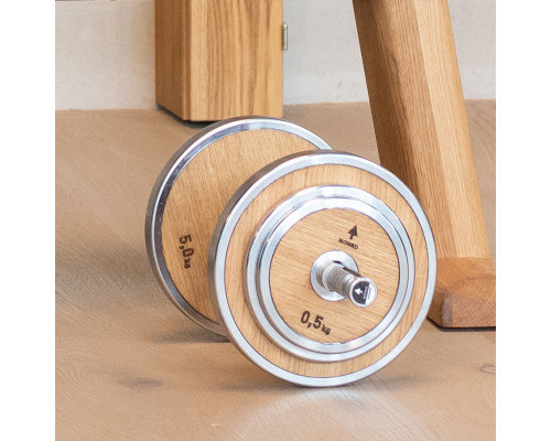 Набір для тренувань зі стійкою NOHRD WeightPlate Tower Oak