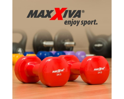 Гантелі Maxxiva D85016 вінілові 2 x 3 кг