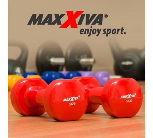 Гантелі Maxxiva D85016 вінілові 2 x 3 кг