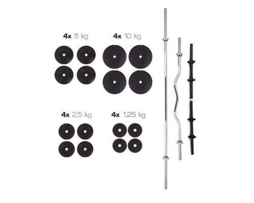 Штанга + Гантелі Набір 91 кг WCG