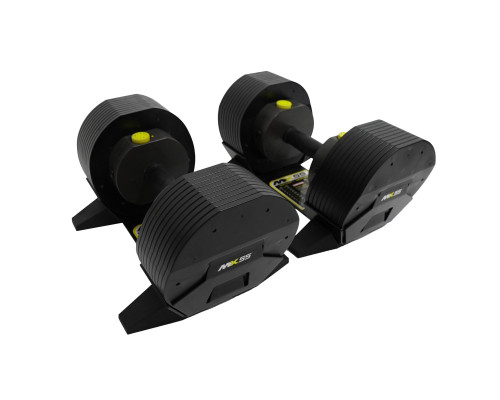 Гантелі регульовані MX SELECT MX55 Dumbbell 4.5 - 24.9 KG + ПІДСТАВКА