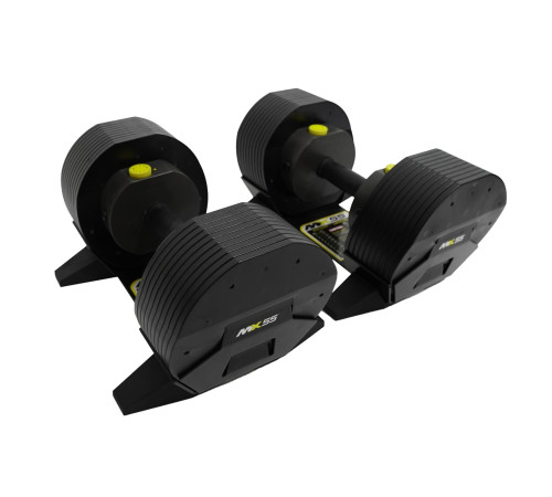 Гантелі регульовані MX SELECT MX55 Dumbbell 4.5 - 24.9 KG + ПІДСТАВКА