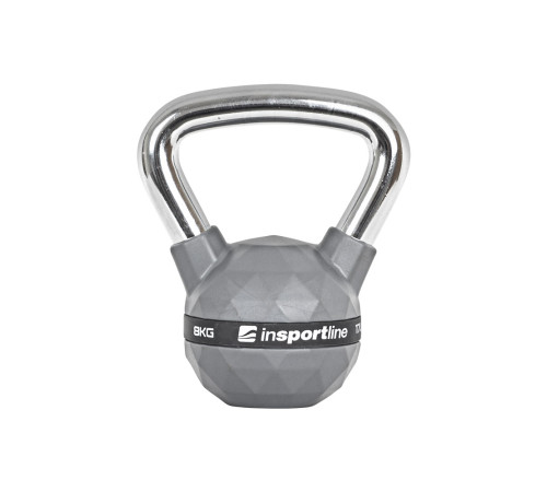 Гиря з гумовим покриттям inSPORTline Kettlebell PU 8 кг