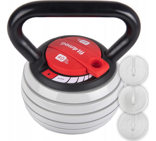 Гиря Fit4Med Kettlebell Ball чавунна, регульована 3,5-18,1