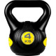 Гиря Movit Kettlebell Dumbbell - 4 кг, чорний / жовтий