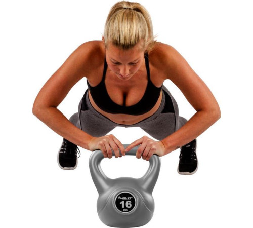 Гиря Movit Kettlebell Dumbbells сіра - 14 кг