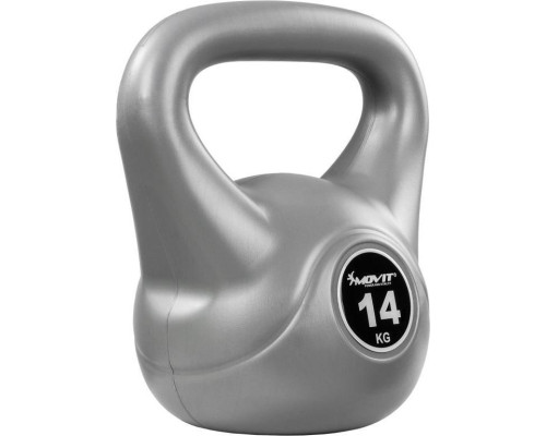 Гиря Movit Kettlebell Dumbbells сіра - 14 кг