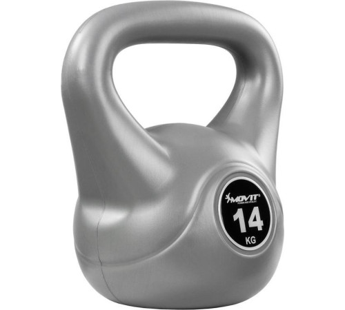 Гиря Movit Kettlebell Dumbbells сіра - 14 кг