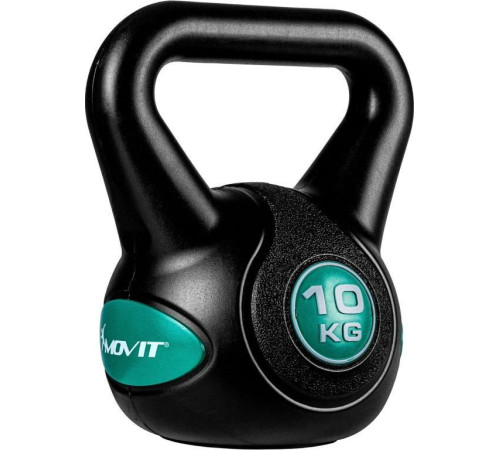 Гиря Movit Kettlebell - 10 кг, чорний / гас