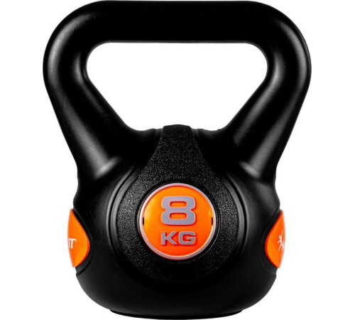 Гиря Movit Kettlebell Dumbbell - 8 кг, чорний / помаранчевий