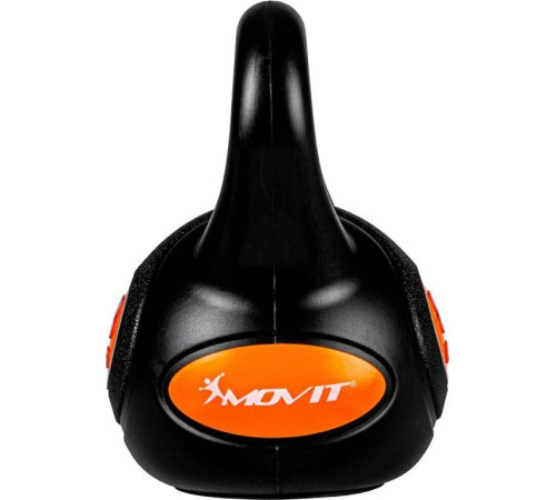 Гиря Movit Kettlebell Dumbbell - 8 кг, чорний / помаранчевий