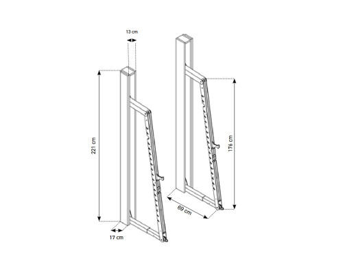 Тренувальна стійка NOHRD SquatRack Oxbridge Cherry