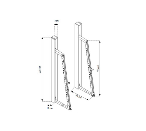 Тренувальна стійка NOHRD SquatRack Oxbridge Cherry