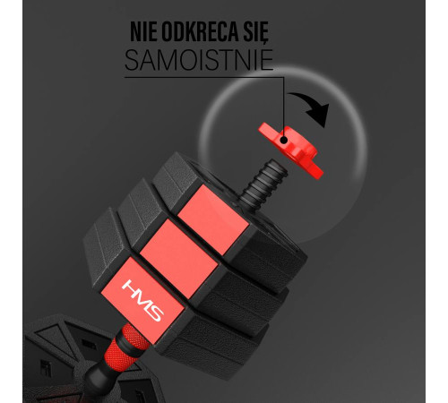 Набір композитні штанга і гантелі 30 кг HMS SGK30 Набір композитні штанга і гантелі 30 кг HMS SGK30