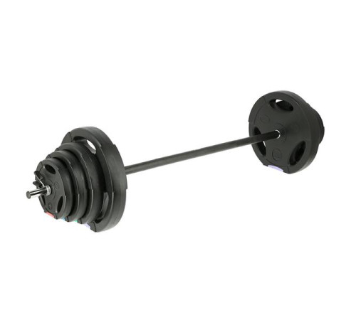Регульована штанга з композитними дисками 42 кг One Fitness GSPO40 Регульована штанга з композитними дисками 42 кг One Fitness GSPO40
