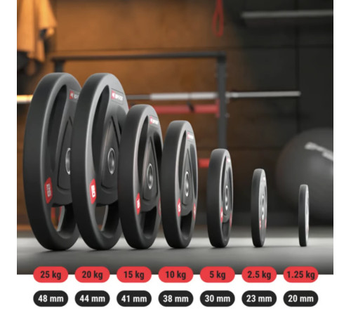 Диск олімпійський 10kg HS-OD10 NEW Диск олімпійський 10kg HS-OD10 NEW