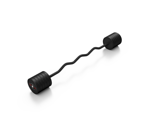 Штанга Steel Rubber Curl 50 кг чорна - Marbo Sport