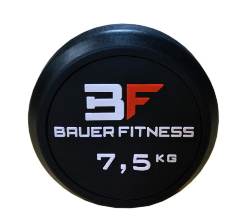 Штанга пряма з гумовим навантаженням 25 кг Bauerfitness AC-1215