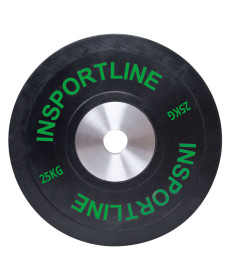 Гумова вагова пластина inSPORTline Bumper Plate 25 кг