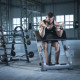 Ламана штанга з прогумованим вантажем 50 кг Bauerfitness AC-12310